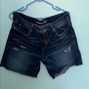 American Eagle Destroyed Denim Jean Shorts